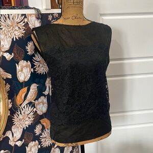 1960’s Henson Kickernick Vintage Elegant Black Lace Women's Top sz 32